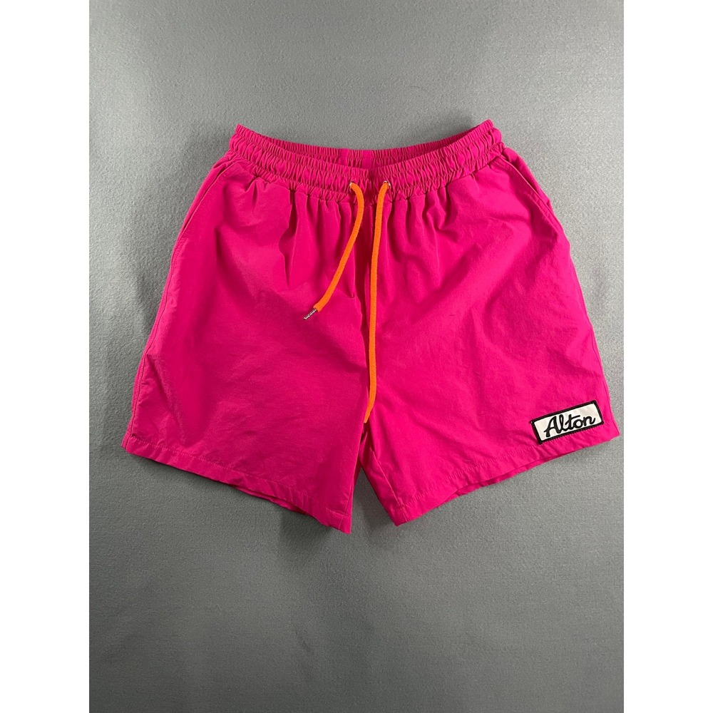 Alton‎ Neon Pink Swim Trunks Streetwear Retro Y2K Pink Nylon Mens Size 32